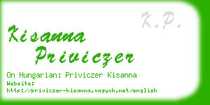 kisanna priviczer business card